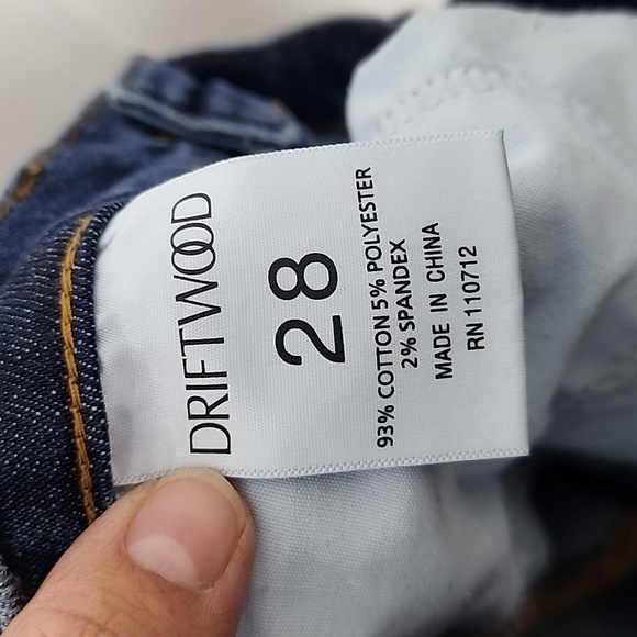 Driftwood Jackie Rose Embroidery Skinny Ankle Jeans Size 28 - Picture 8 of 8